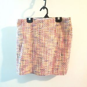 Vintage Le Chateau pink tweed skirt